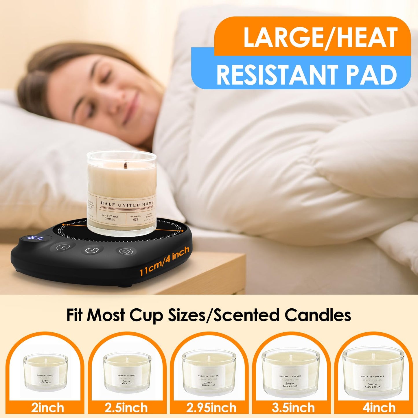 Coffee Mug Warmer with Auto Shut Off & Timer