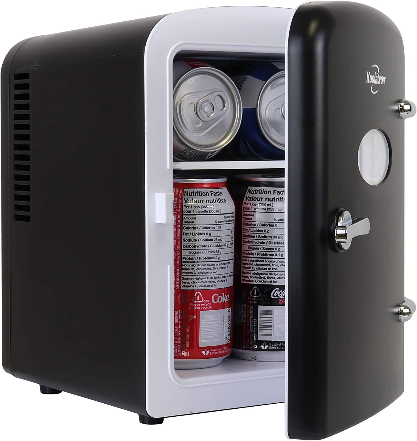 Koolatron Portable Mini Fridge for Drinks and Skincare