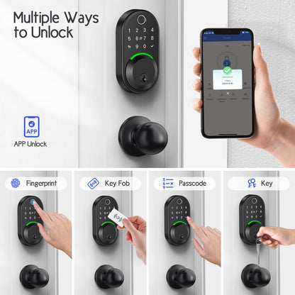 WiseGear Keyless Entry Smart Lock with Knob