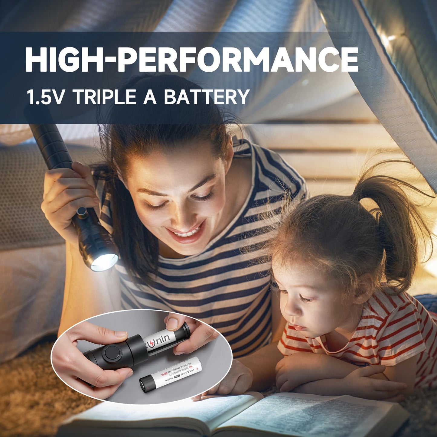 360 Pack PKUNIN AAA Alkaline Batteries