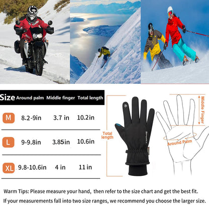 Winter Thermal Touchscreen Gloves for Outdoor Activities