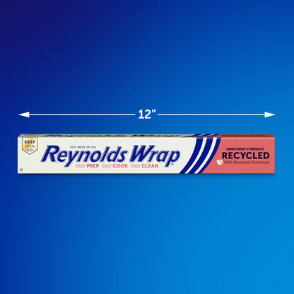 Reynolds Wrap Recycled Aluminum Foil Roll, 200 Sq Ft