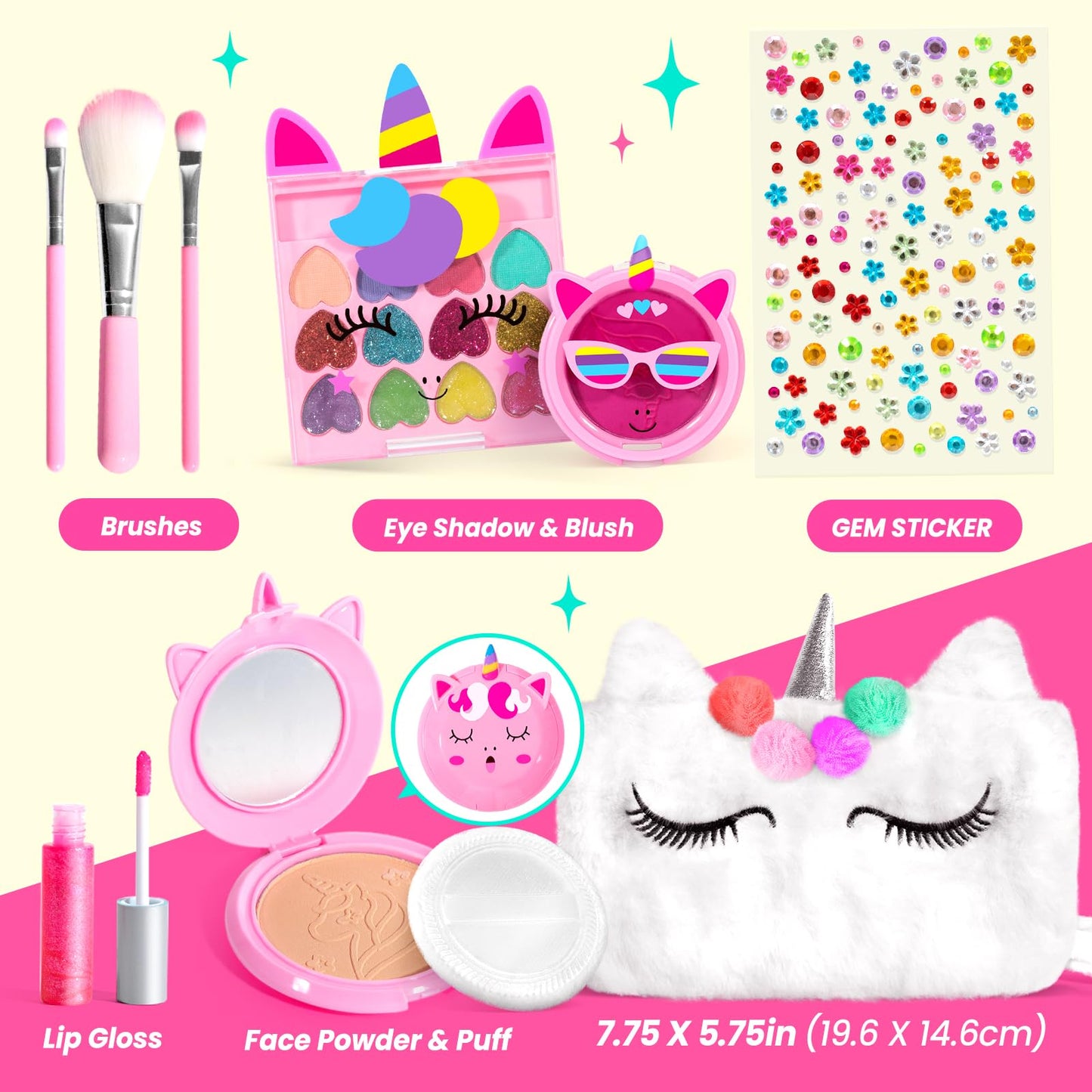 Kids Washable Makeup Kit with Coin Purse