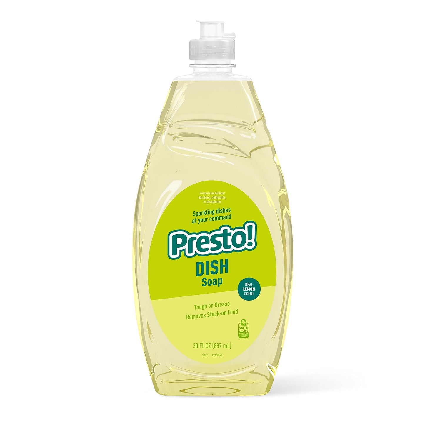 2 Pack Presto! Dish Soap, Lemon Scent