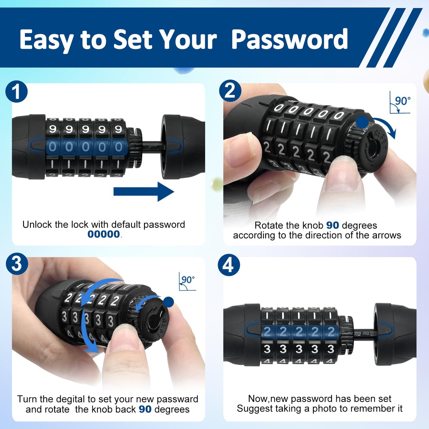 Heavy Duty Bike Chain Lock by NDakter
