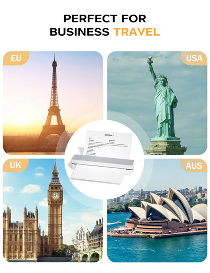 Wireless Portable Bluetooth Thermal Printer for Travel