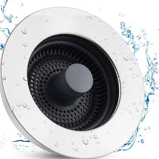 iFealClear 3-in-1 Kitchen Sink Strainer Stopper