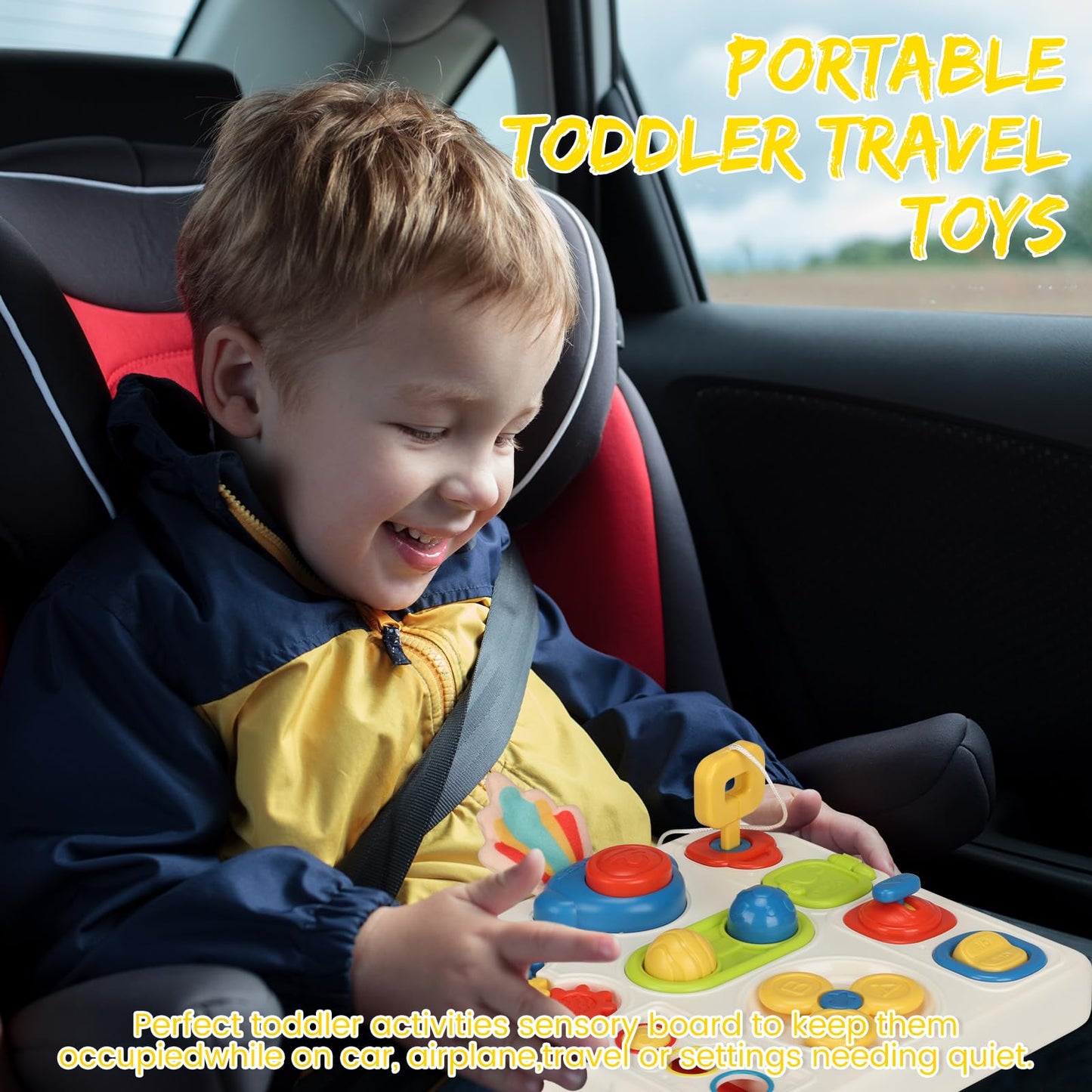 Montessori Busy Board Toy for Toddlers