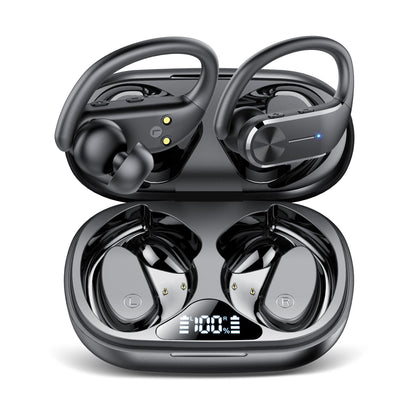 UPDATE: DEAD! Ear buds Wireless Bluetooth Earbuds Sports 2024 NEW Earhooks Headphones Bluetooth 5.3 Earphones 58H Playtime IP8 Waterproof Powerful Bass over ear Headphones with LED Display Usb C for Gym/Running