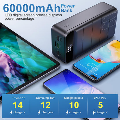 60000mAh Fast Charging Power Bank for Travel