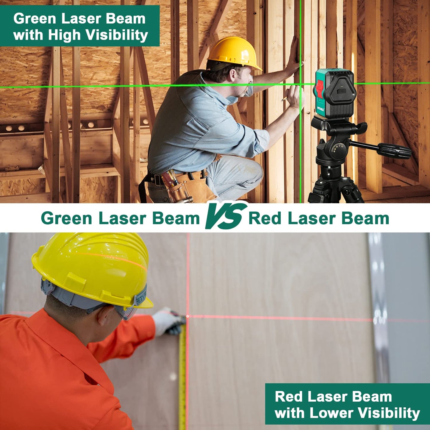 100Ft Self-Leveling Laser Level by HYCHIKA