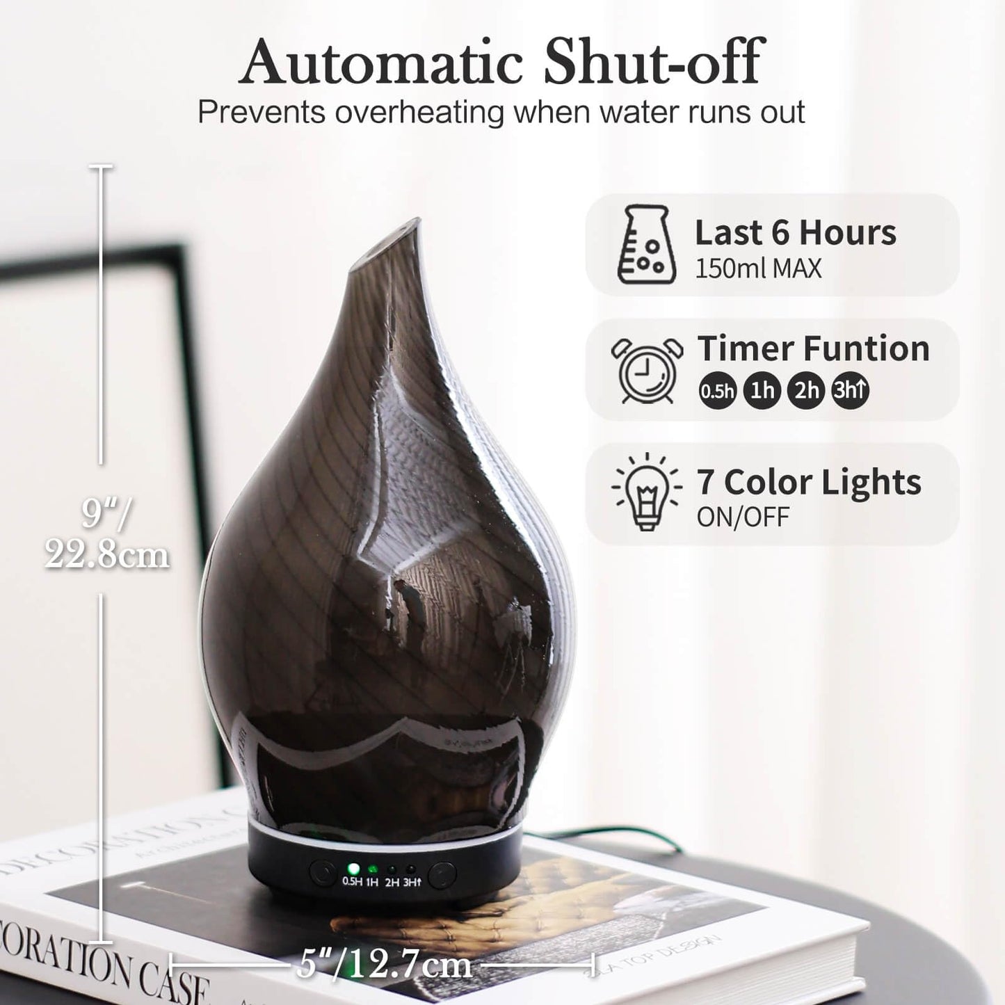 Porseme Color Changing Essential Oil Diffuser