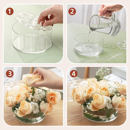 3 PCS Acrylic Floral Vases Centerpieces for Tables