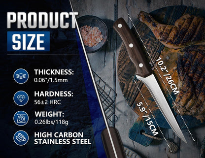 6-Inch High Carbon Steel Deboning Knife