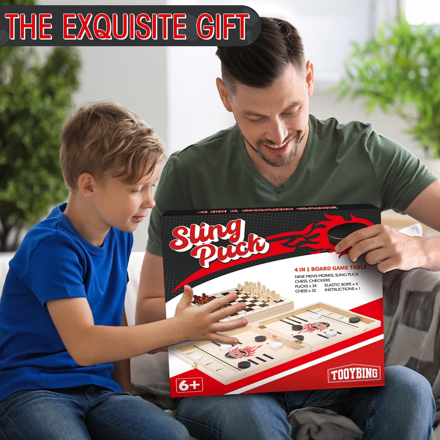 4 in 1 Foldable Slingshot Game Set