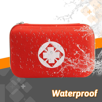 276Pcs First-Aid Kit Emergency-Kit Home-Car - First Aid Kits for Business Travel Essentials First Aid Bag Emergency Necessities for Boat Hiking Skating, Red YIDERBO