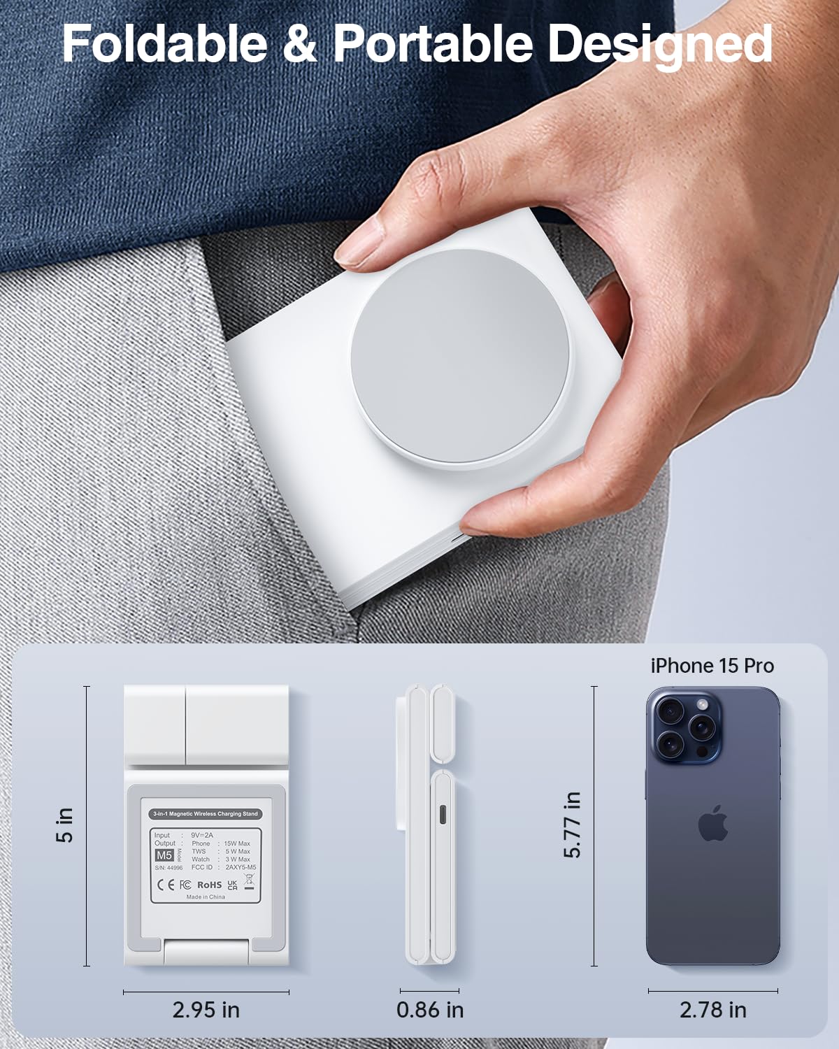 3 in 1 Wireless Charging Station for iPhone