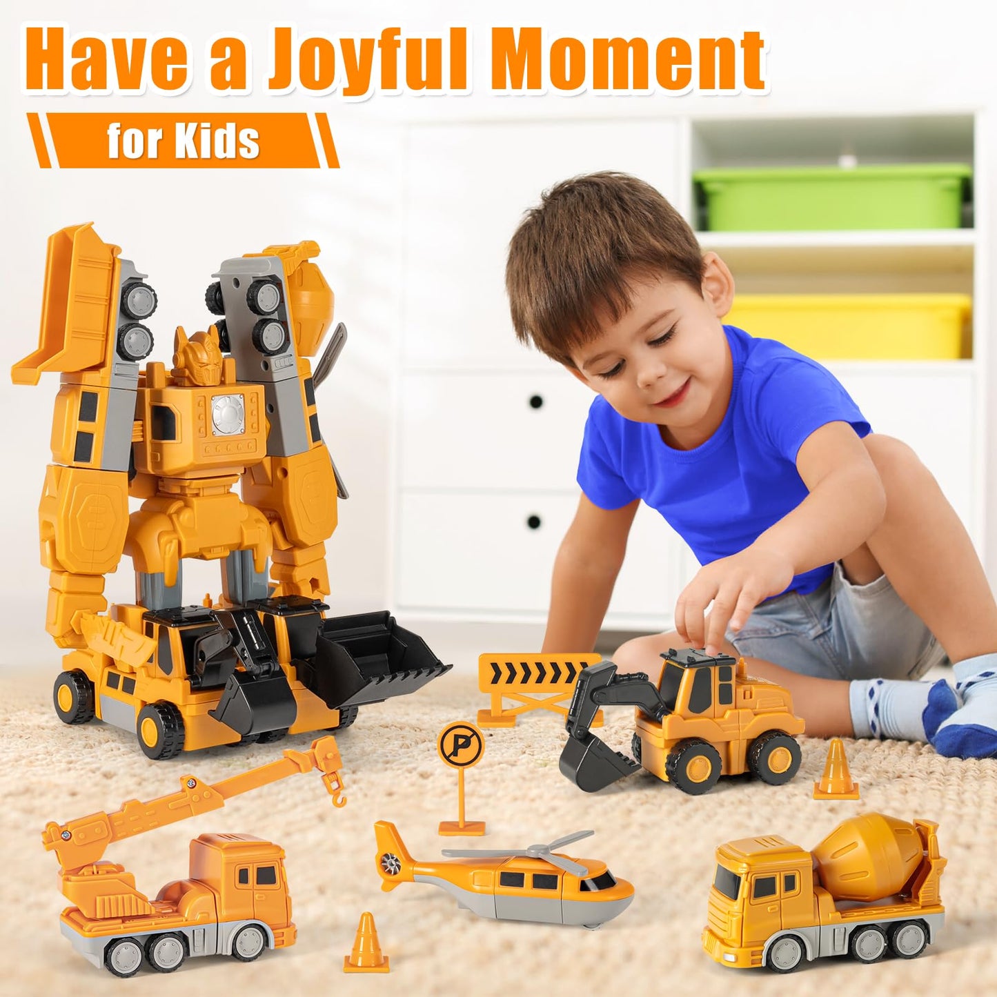 Magnetic Car Toy Set for Toddlers Ages 3-9