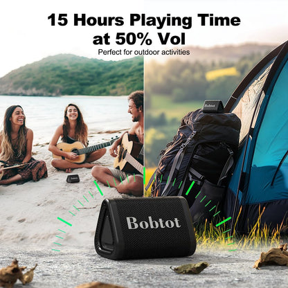 Portable Bluetooth Speaker with 15H Playtime