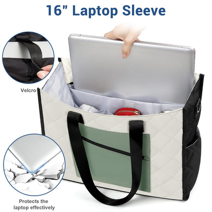 IBFUN Travel Tote Bag for Women Utility Work Tote Laptop Bag