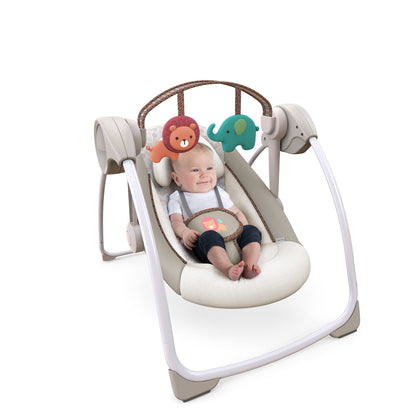 Ingenuity Portable 6-Speed Baby Swing with Music