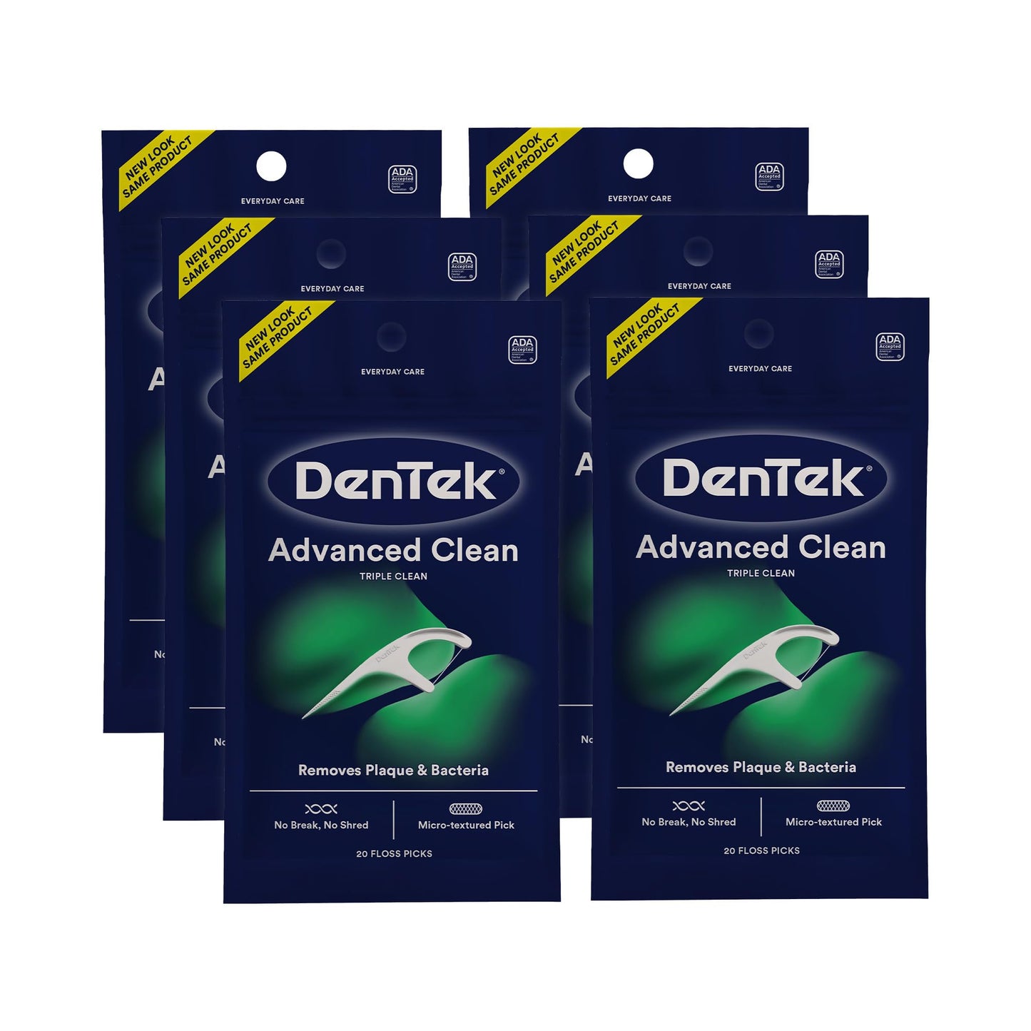 DenTek Triple Clean Floss Picks, 20 Count