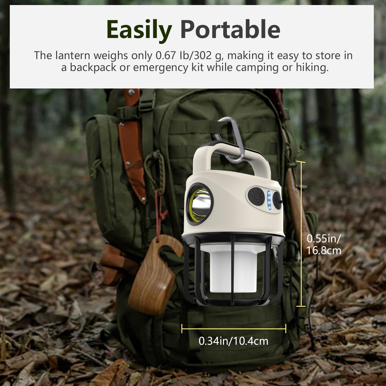 Rechargeable LED Camping Lantern with Power Bank