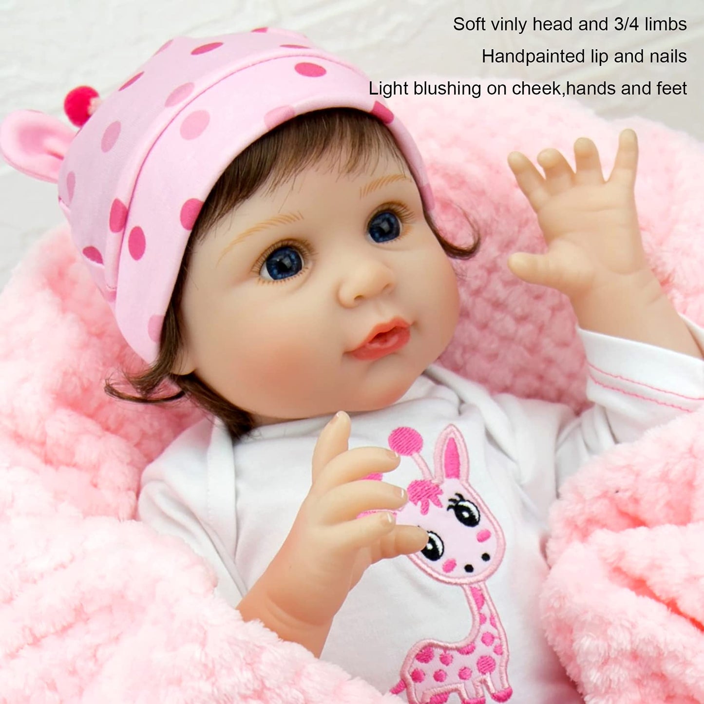 Reborn Baby Doll 22 Inch Soft Body Girl