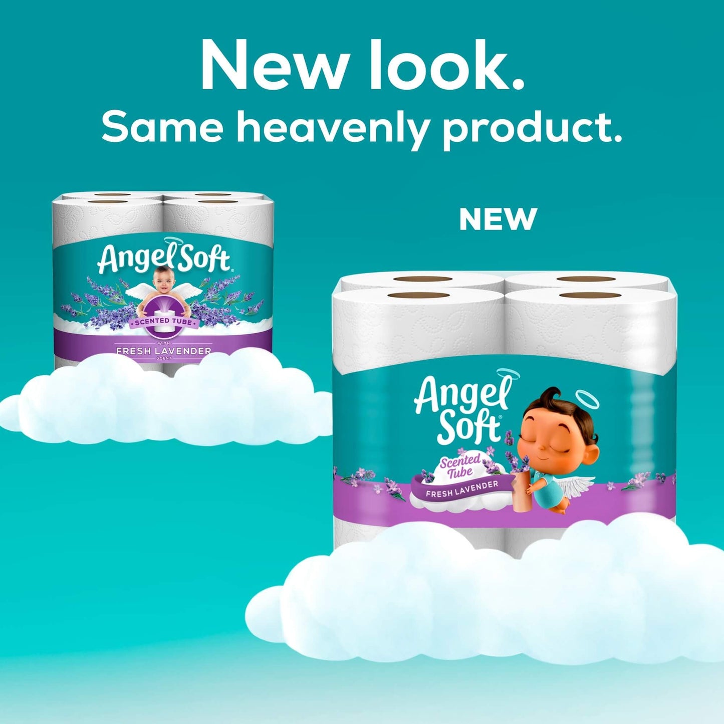 Angel Soft Lavender Scented Toilet Paper, 8 Mega Rolls
