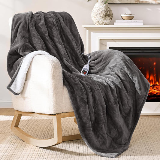 Heated Electric Blanket with 9 Heat Levels, Wearable