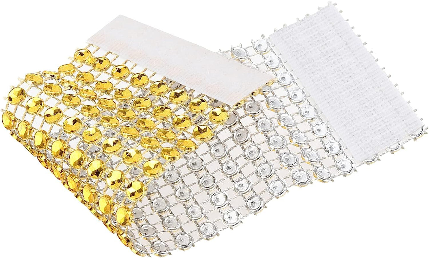 SHAFA IMPEX Rhinestone Napkin Rings, Gold Napkin Rings Set 100 Buckles for Table Decorations, Wedding, Dinner,Party (Gold, Set 100)