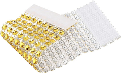 SHAFA IMPEX Rhinestone Napkin Rings, Gold Napkin Rings Set 100 Buckles for Table Decorations, Wedding, Dinner,Party (Gold, Set 100)