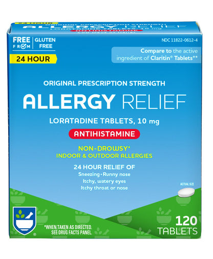 120 Count Rite Aid Allergy Relief Tablets