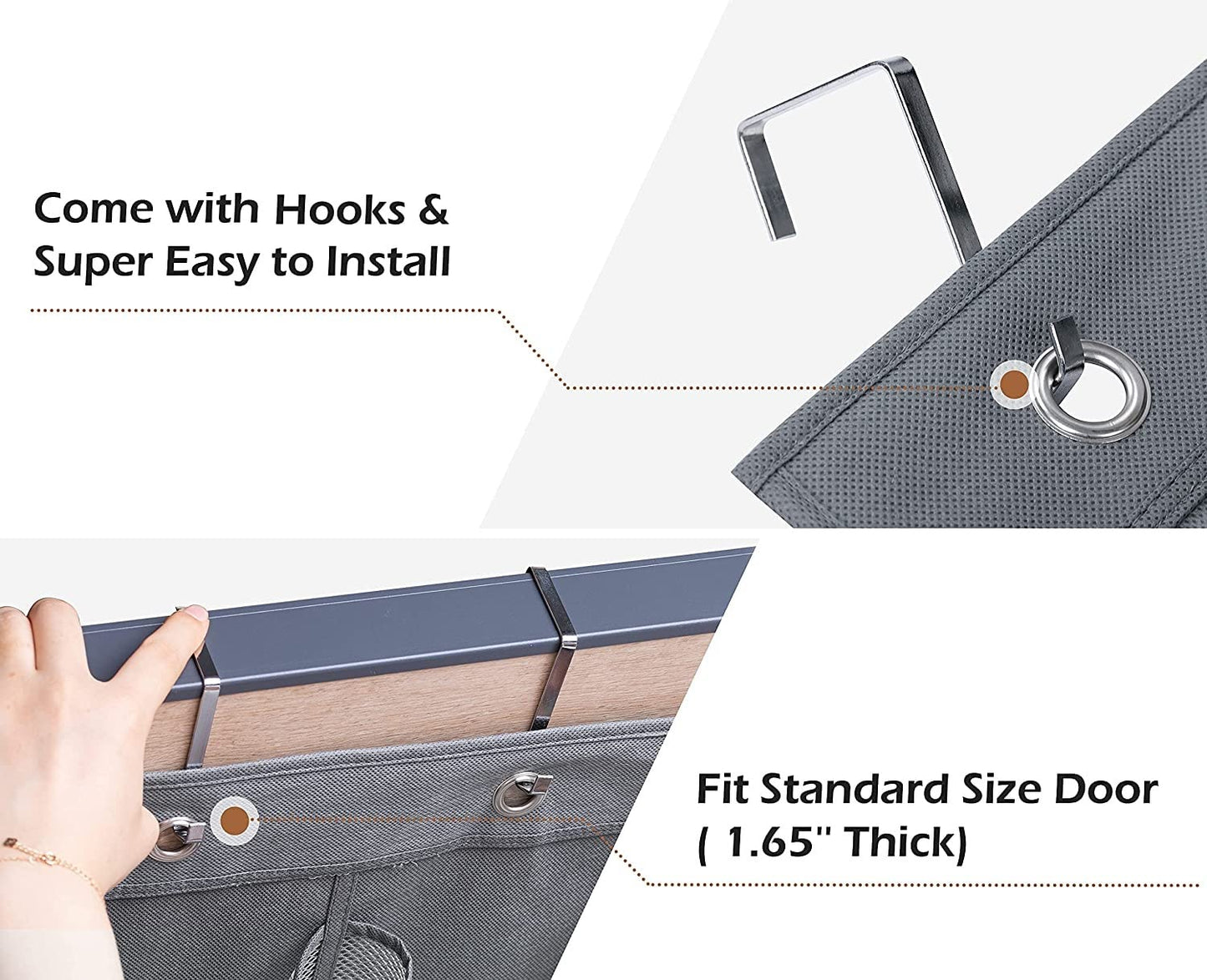 Over-the-Door Shoe Organizer with 6 Pockets