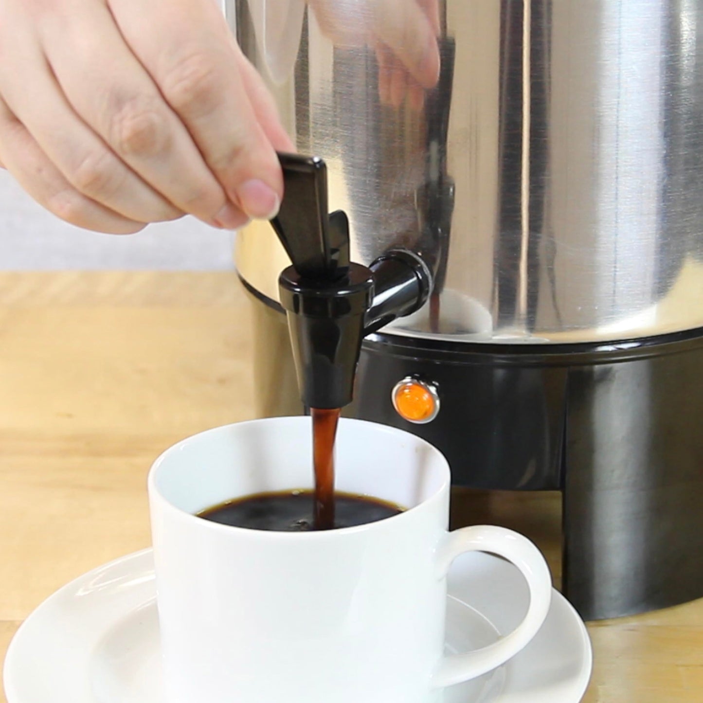 West Bend Coffee Urn with Automatic Temperature Control and Cup Per Minute Brewing