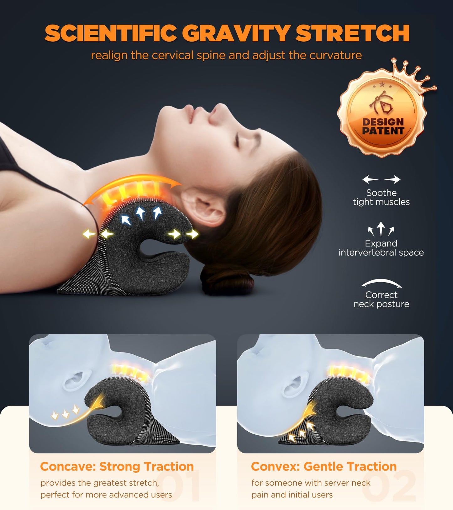 Heated Neck Stretcher for Pain Relief