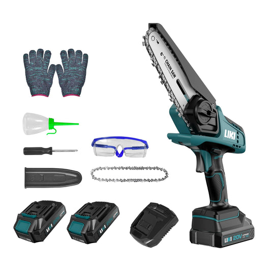 LIKI 6-Inch Mini Cordless Chainsaw for Trimming
