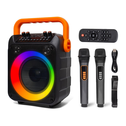 Karaoke Machine with 2 Wireless Microphones
