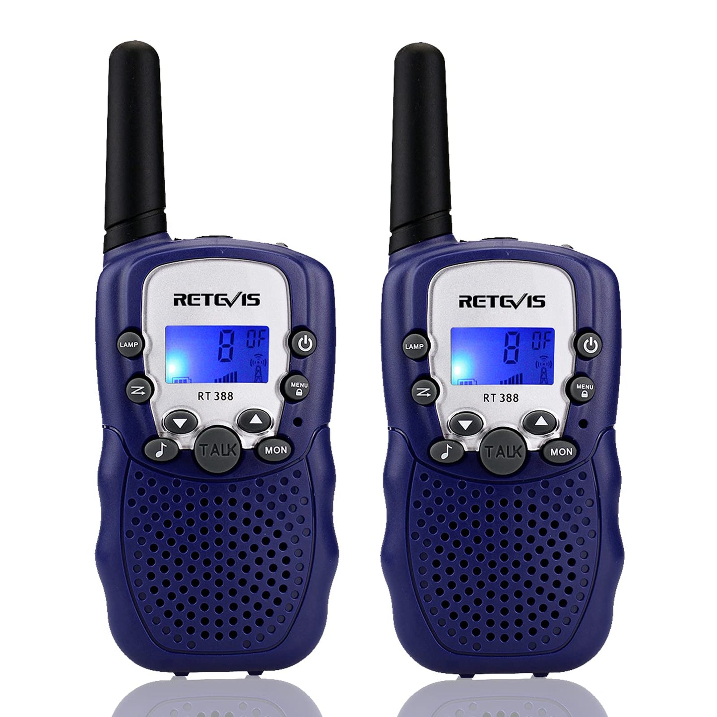 Retevis RT388 Kids Walkie Talkies,Toys for 6-12 Year Old Boys Girls,Walkie Talkies for Kids 2 Way Radio,Kids Toys Gifts for Outdoor(Dark Blue,1 Pair)