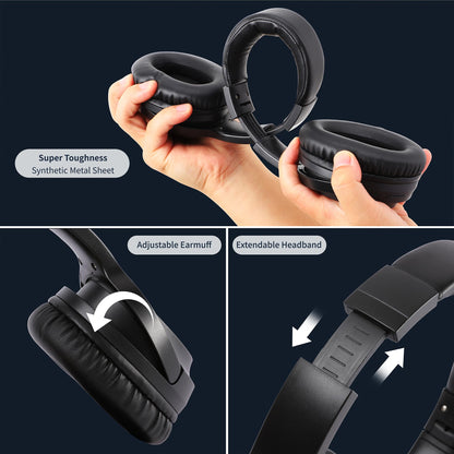 Falebare Bluetooth Over-Ear Headphones with 120H Playtime