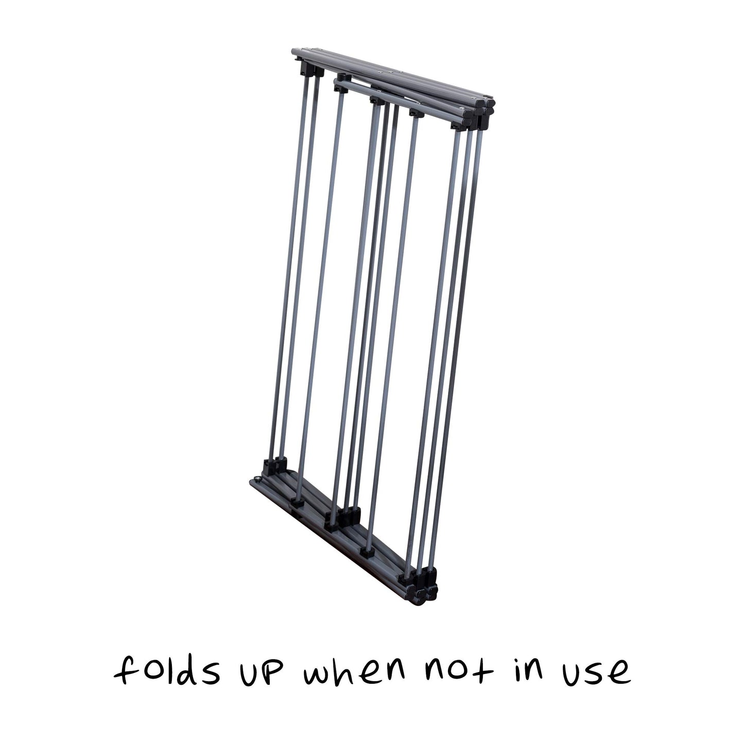 Honey-Can-Do Oversize Collapsible Clothes Drying Rack DRY-09066 Silver, 50 lbs