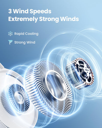Portable Neck Fan with 3 Speed Settings