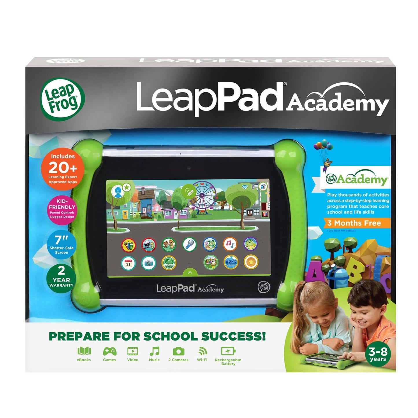 LeapFrog LeapPad Academy Kids’ Learning Tablet, Green