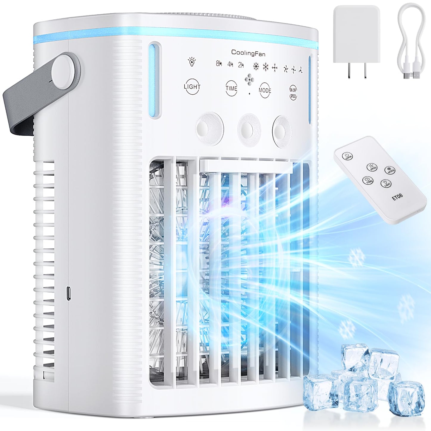 4-IN-1 Portable Air Conditioner with Timer