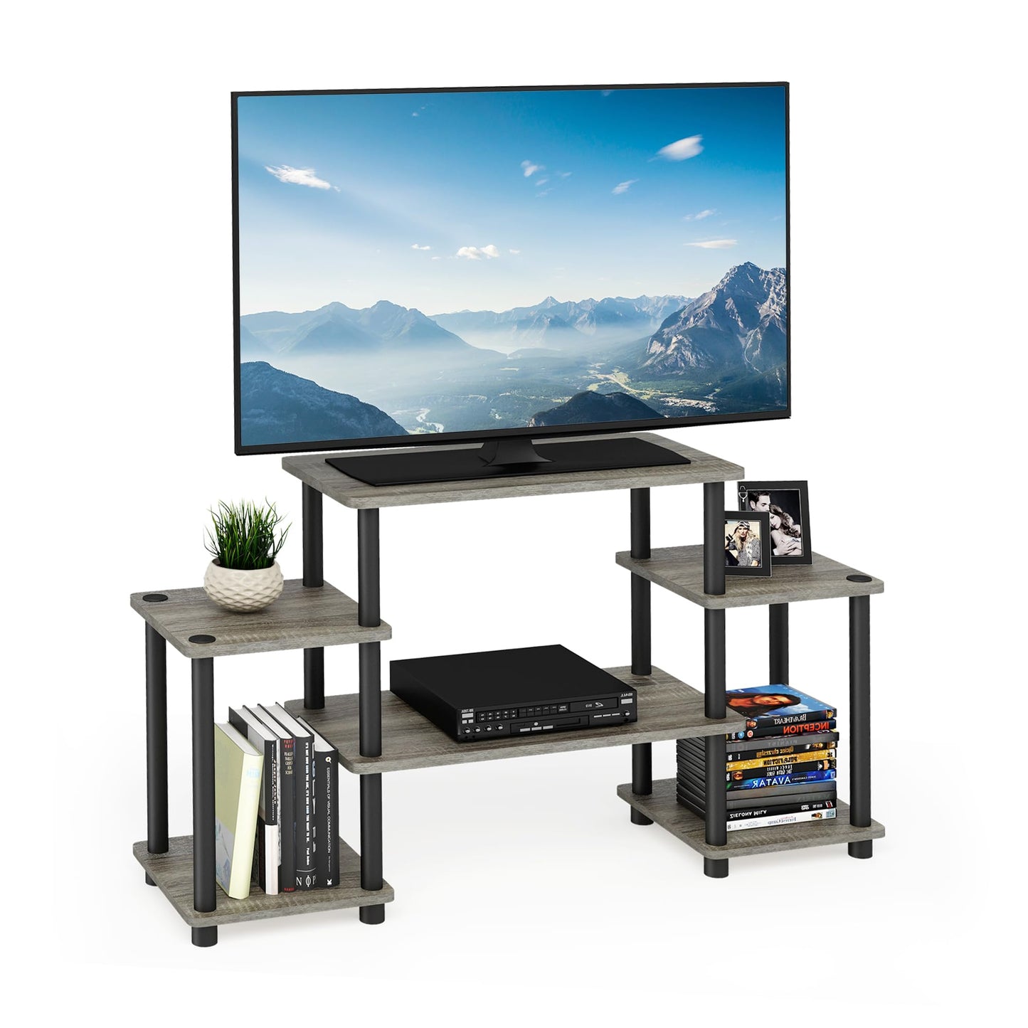 Furinno Turn-N-Tube Entertainment Center, French Oak