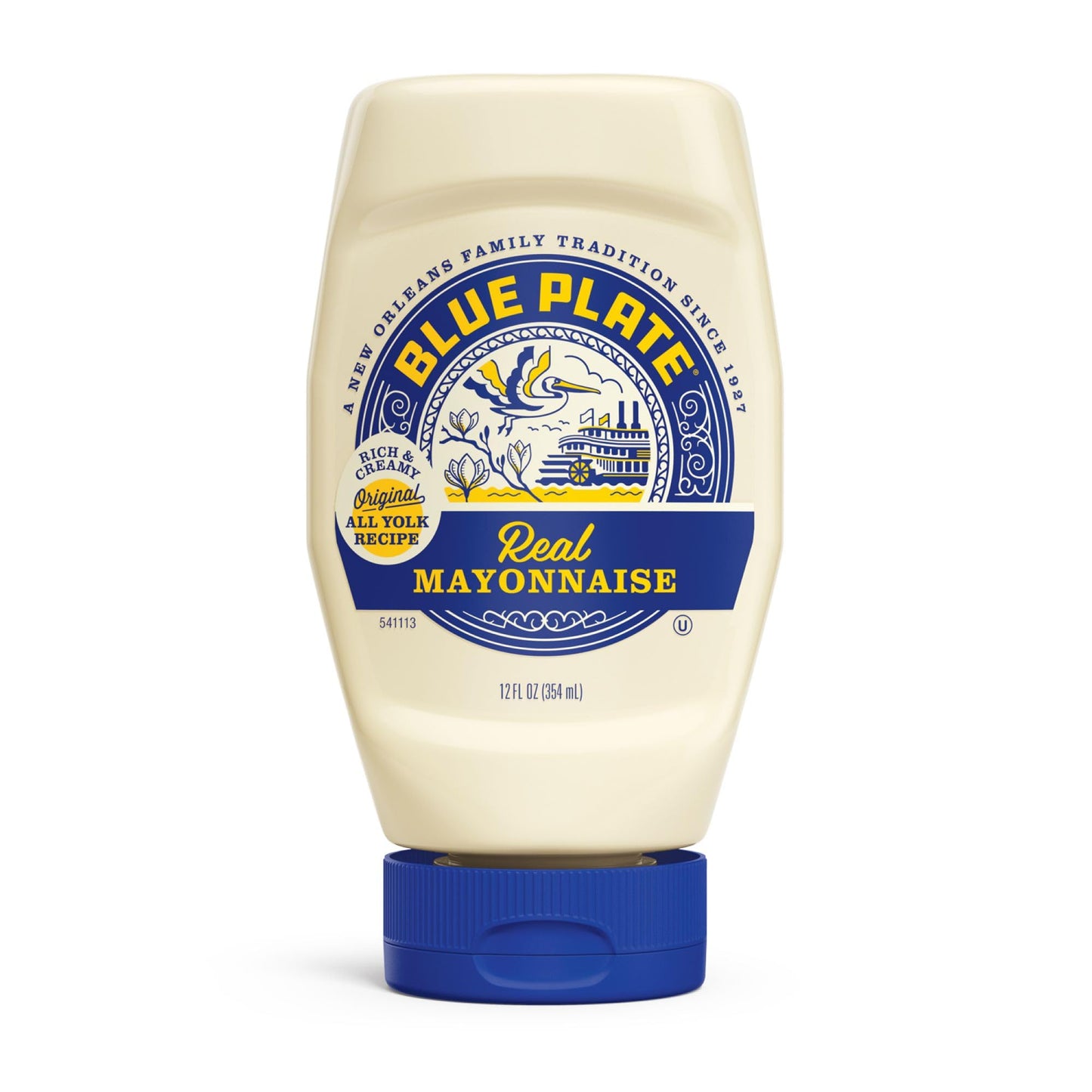 Blue Plate Real Mayonnaise, 12 Fl Oz Squeeze Bottle (Pack of 6)