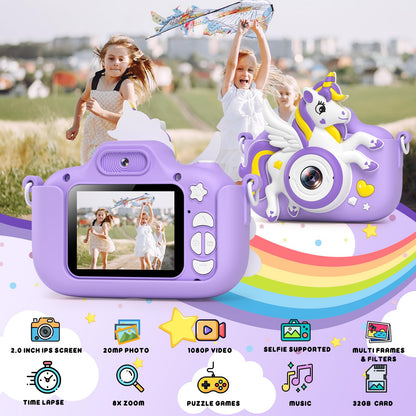 Kids Digital Camera 1080P HD for Ages 3-12