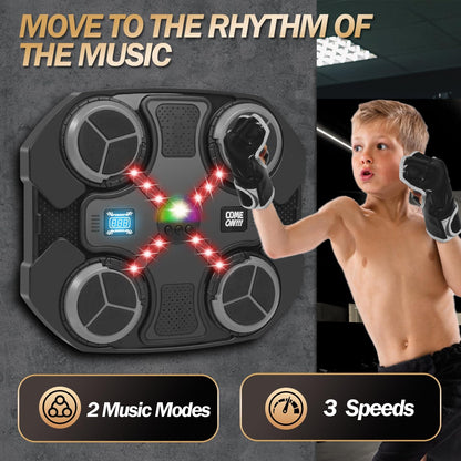 Wall Mounted Bluetooth Music Boxing Target for Kids