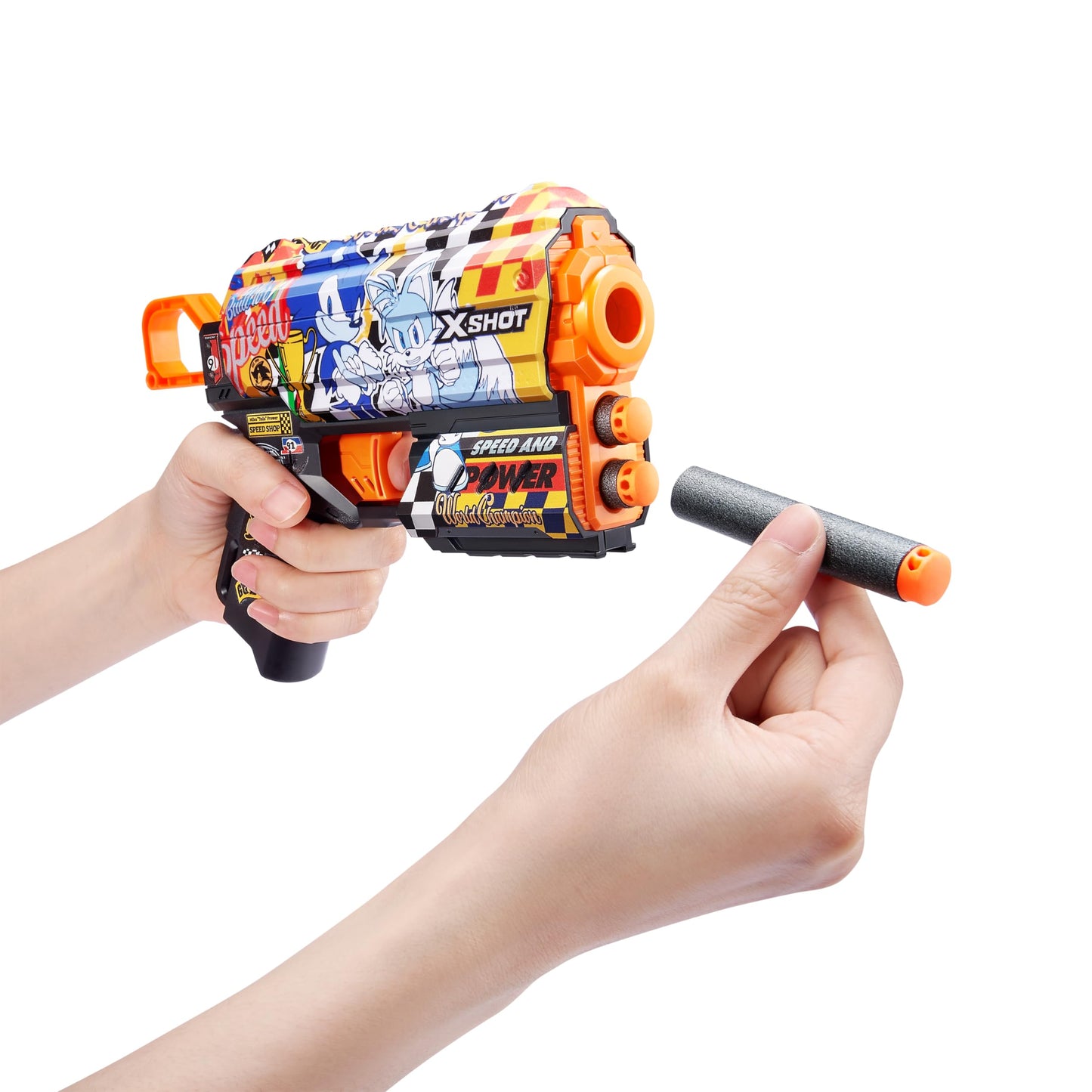 X-Shot Skins Flux - Sonic Super Speed (2 Pack + 16 Darts)