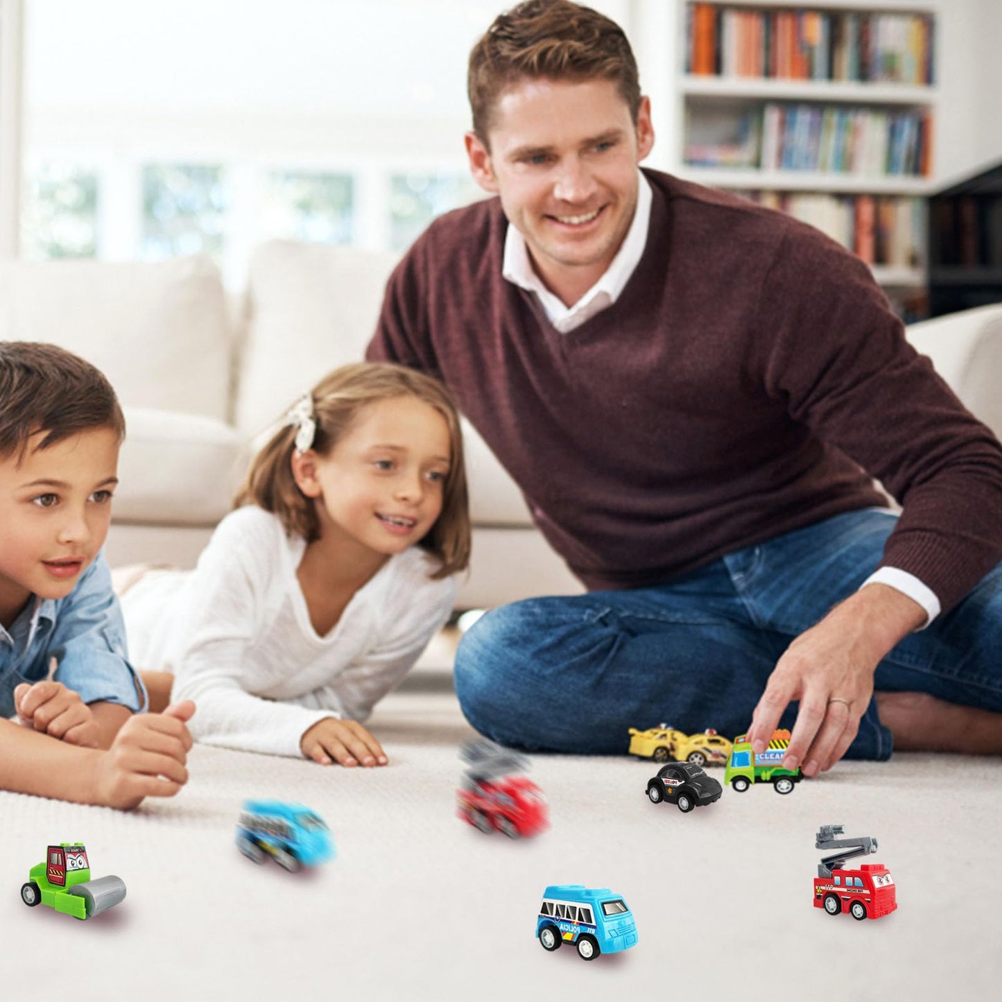 24PCS Pull Back City Cars Toy Set